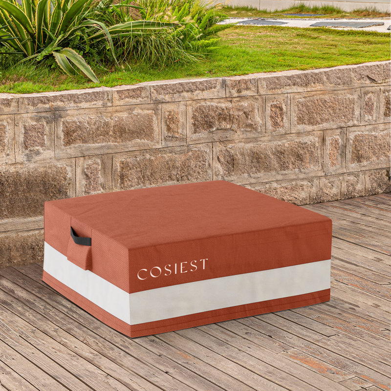 COSIEST Outdoor Square Fire Pit Cover, 36 X 36 X 13 Inches Patio Fire